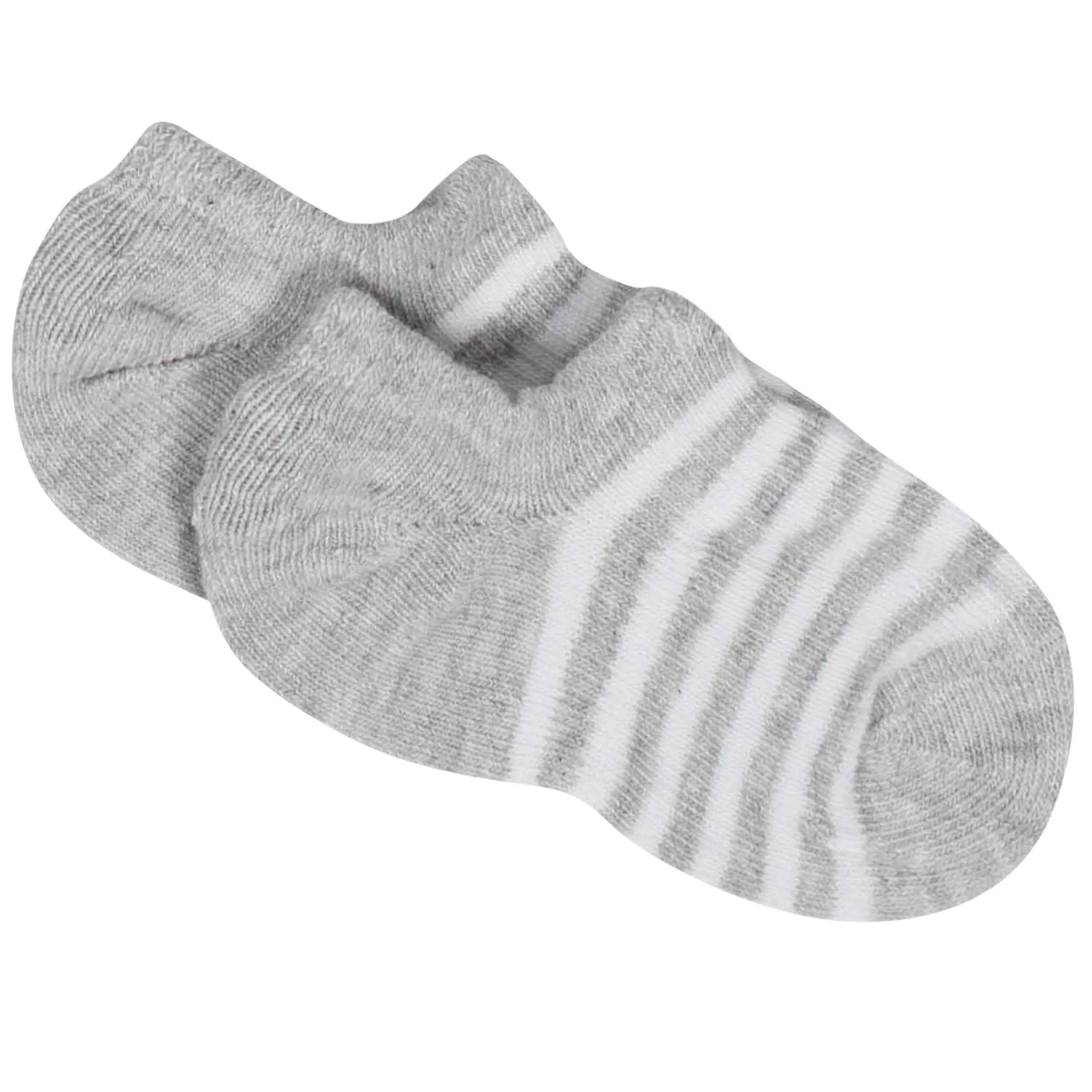 8-Pack Baby Boys' Stripes Wiggle-Proof® No Show Socks