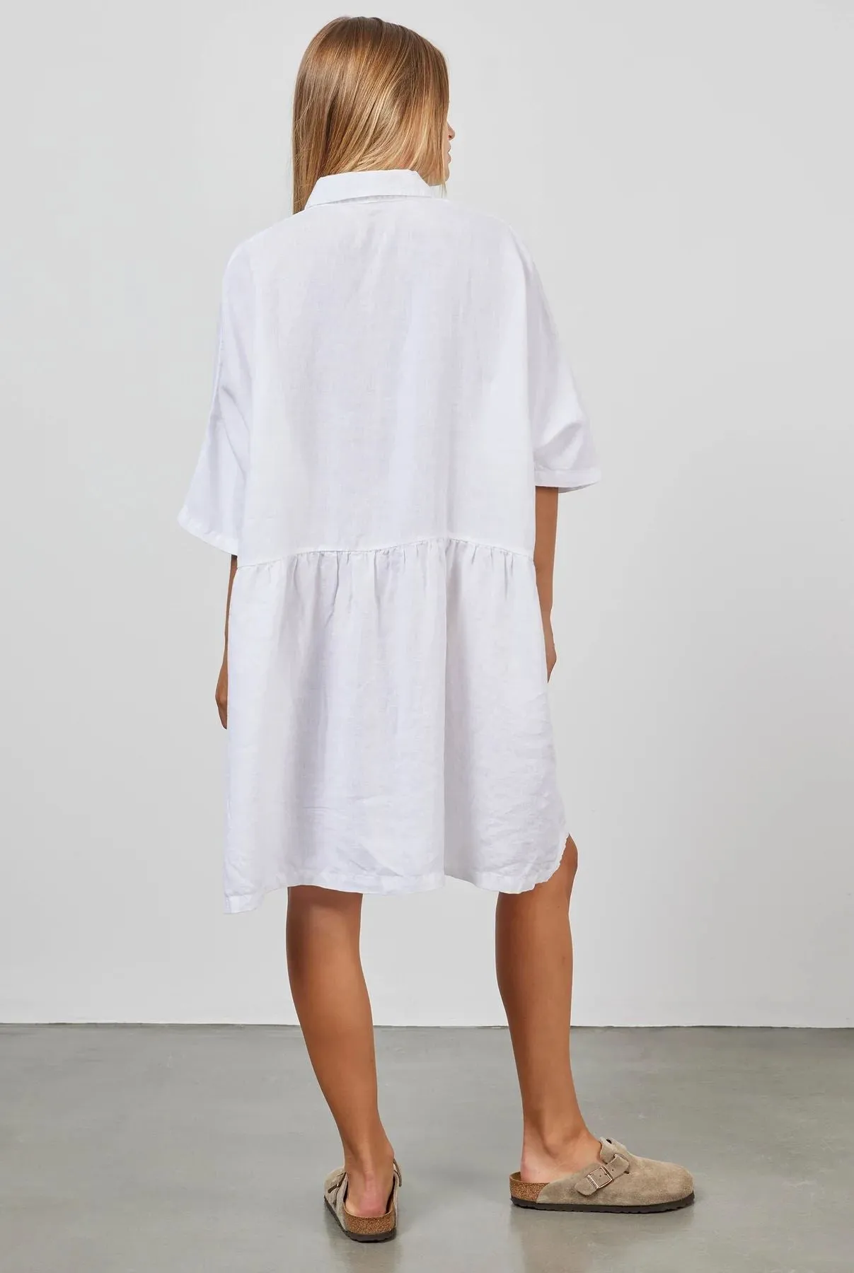 Academy Brand Women's Dolly Linen Dress - White