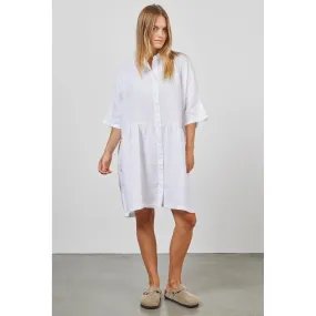 Academy Brand Women's Dolly Linen Dress - White