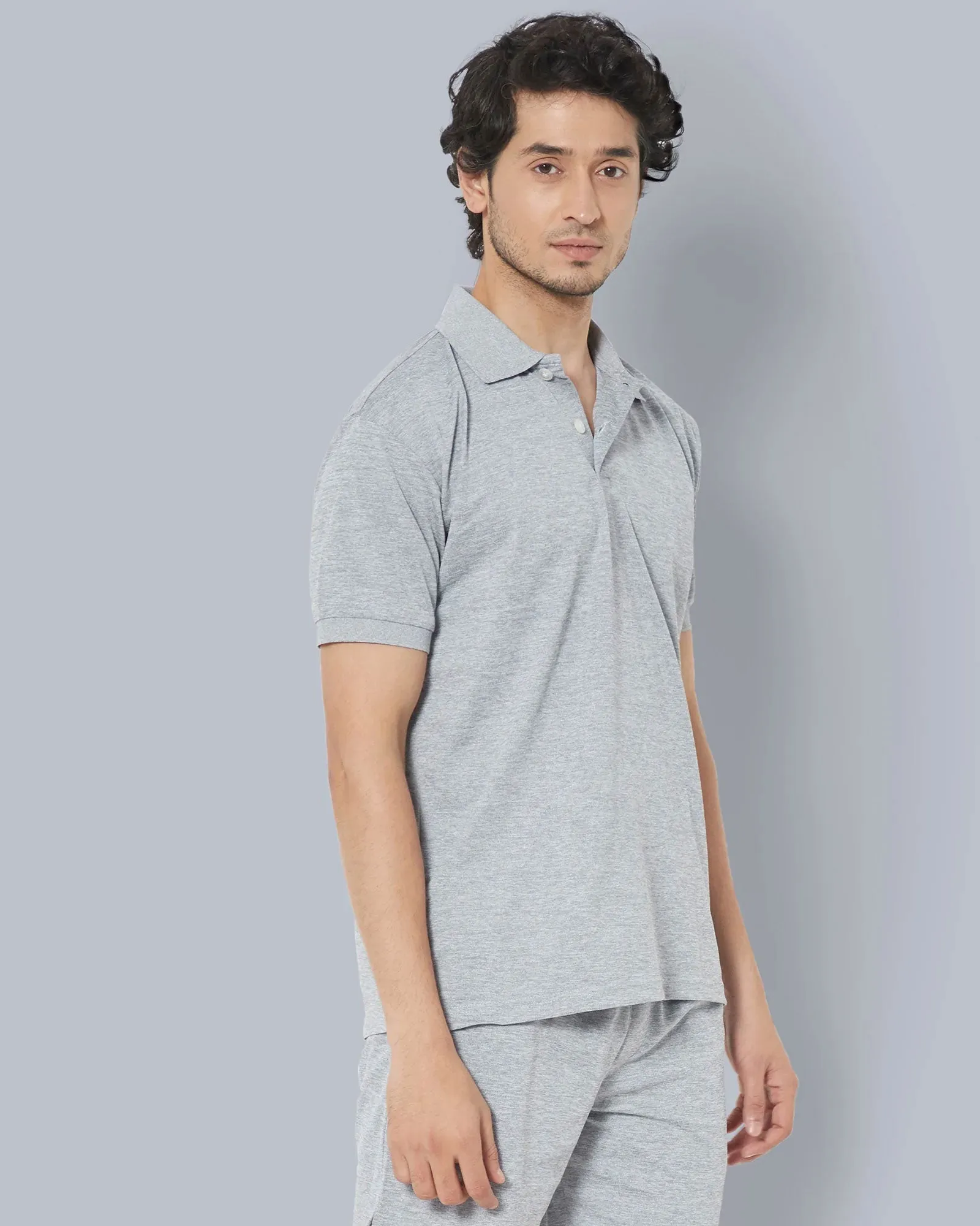 Active Polo : Steel Grey Melange