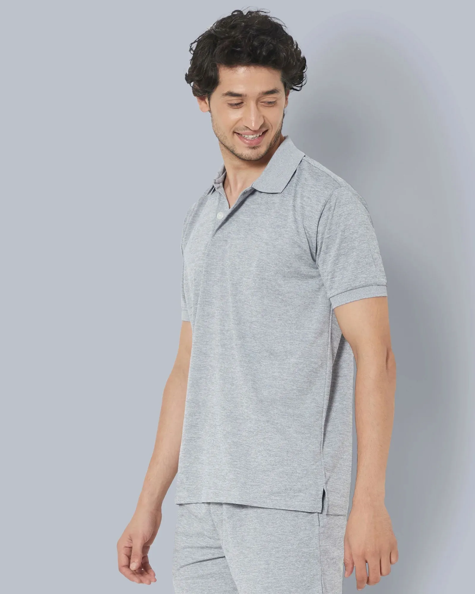 Active Polo : Steel Grey Melange