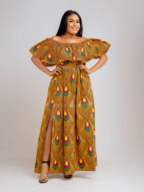 African Print Achol Maxi set