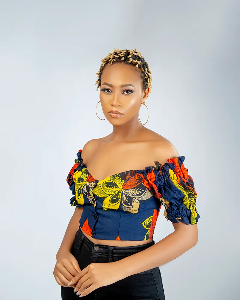 African Print Maeva Off shoulder Top