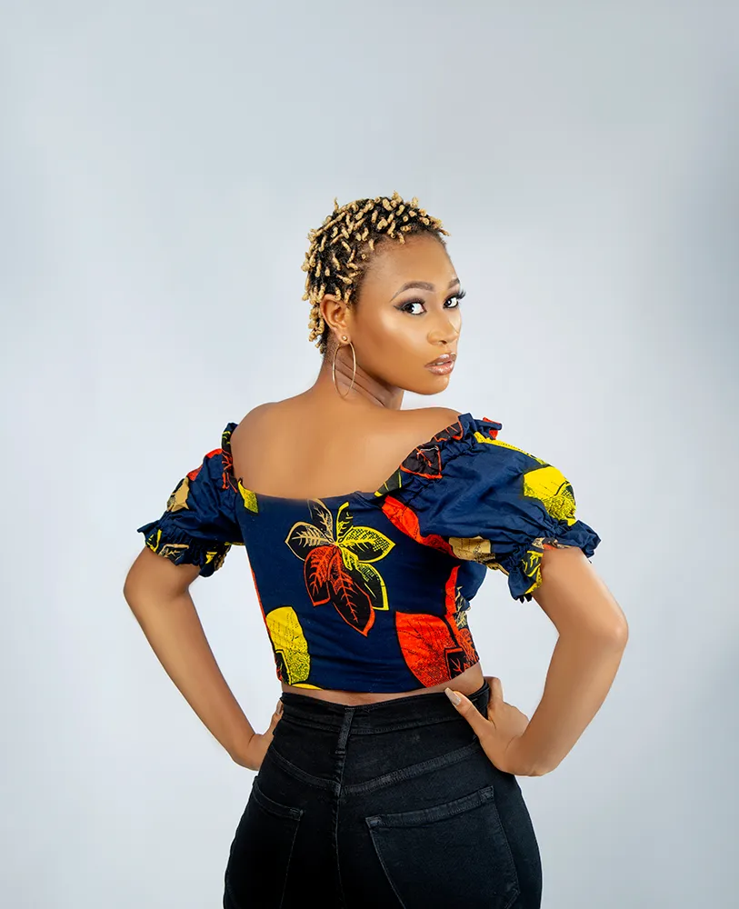 African Print Maeva Off shoulder Top