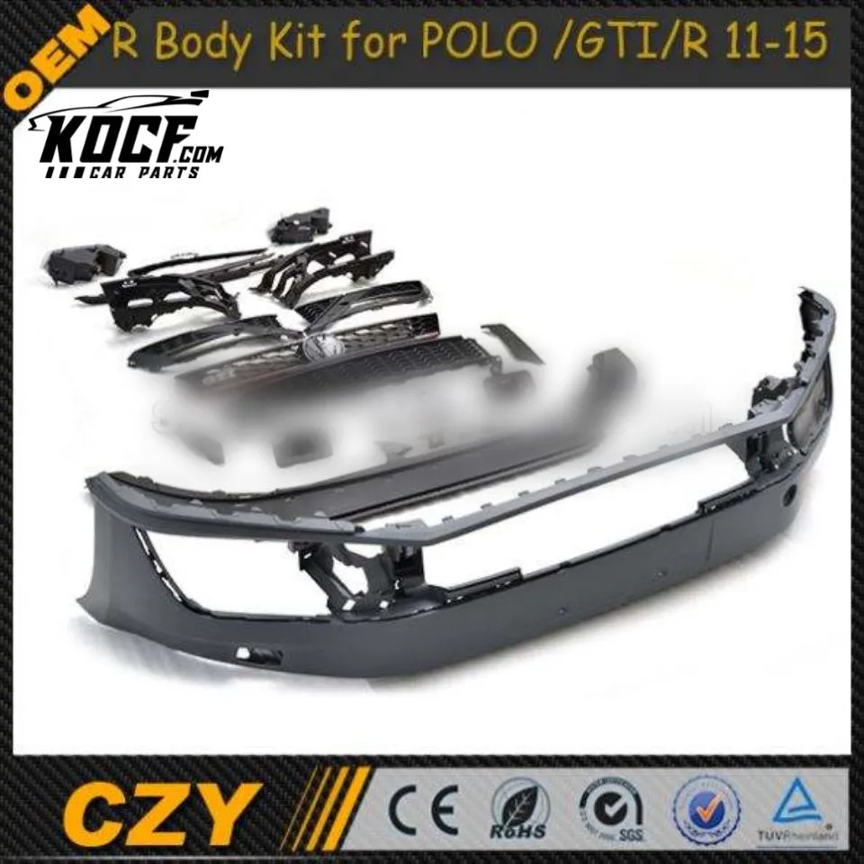 Aftermarket Custom carbon fiber Front body kit auto parts for VW POLO gtr 35