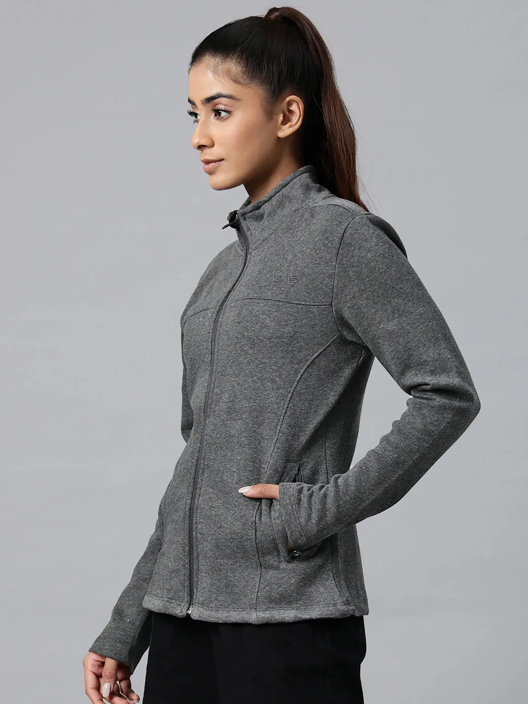 Alcis Endurance Sweat Stand Collar Sporty Jacket