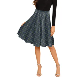 Allardice Tartan Melete Pleated Midi Skirt