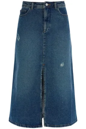 A.P.C. "georgia denim midi skirt in