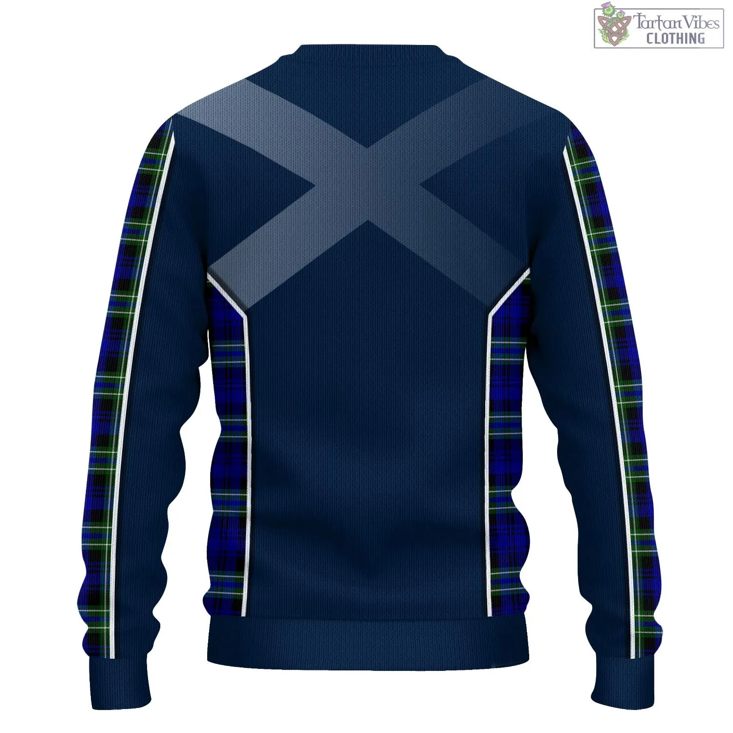 Arbuthnot Modern Tartan Knitted Sweatshirt with Family Crest and Scottish Thistle Vibes Sport Style