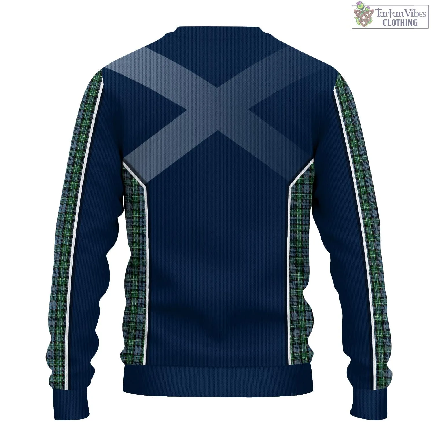 Arbuthnot Tartan Knitted Sweatshirt with Family Crest and Scottish Thistle Vibes Sport Style