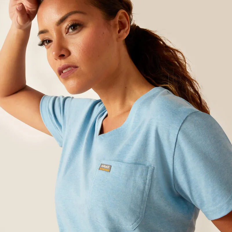 Ariat V-Neck Norse Blue Rebar Women's T-Shirt