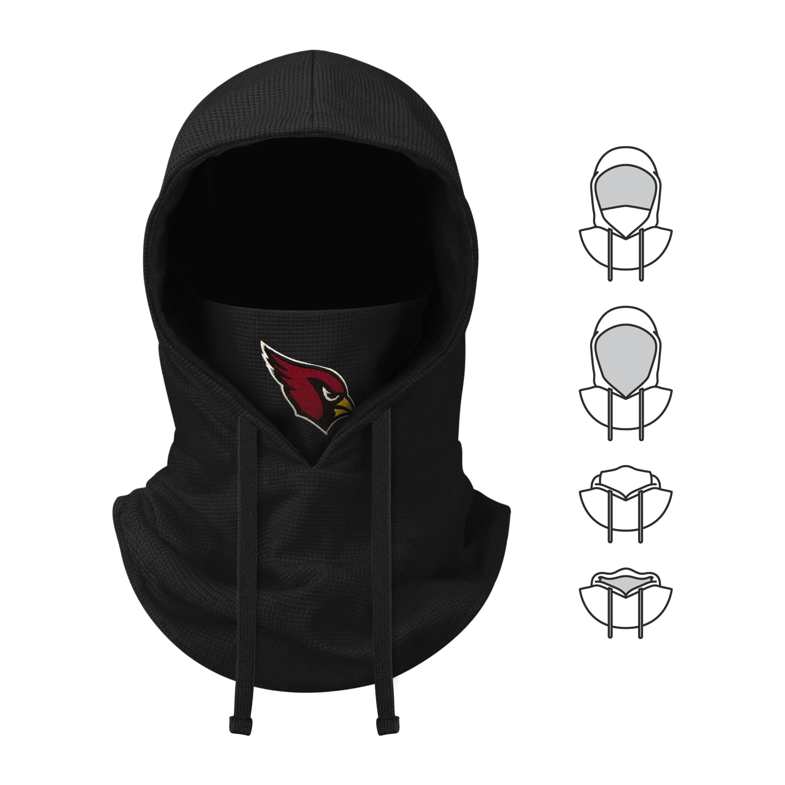 Arizona Cardinals NFL Waffle Drawstring Hooded Gaiter