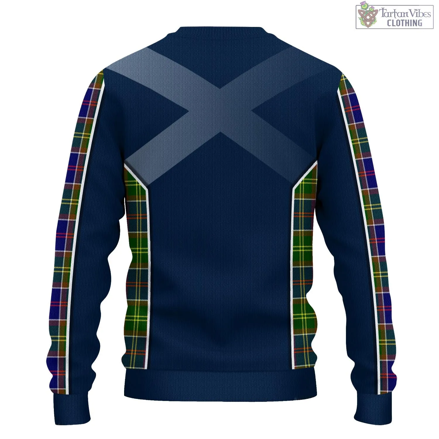 Arnott Tartan Knitted Sweatshirt with Family Crest and Scottish Thistle Vibes Sport Style