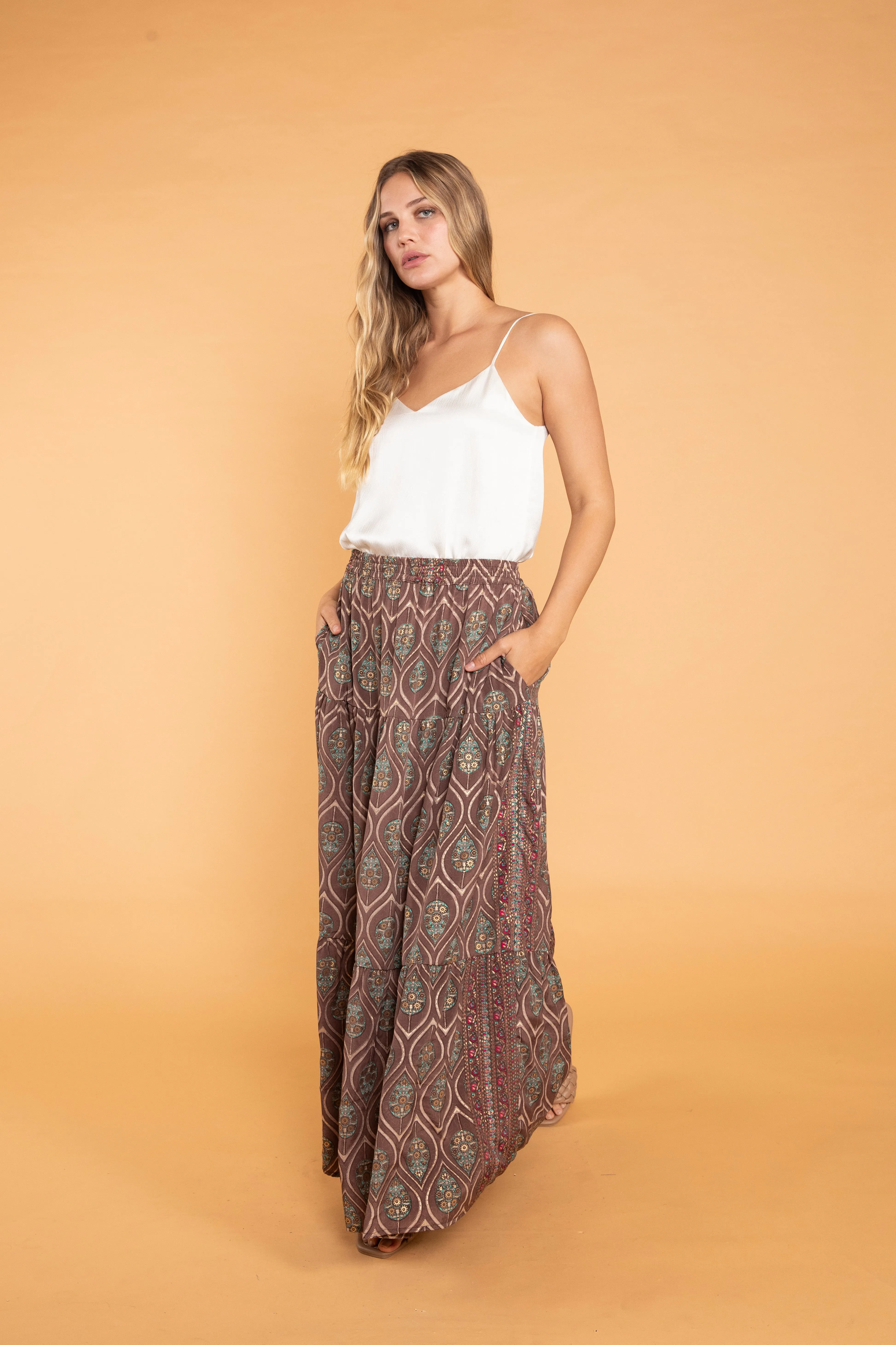 Asmee Maxi Tiered Skirt