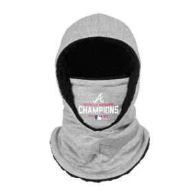 Atlanta Braves MLB 2021 World Series Champions Grey Hooded Gaiter Scarf