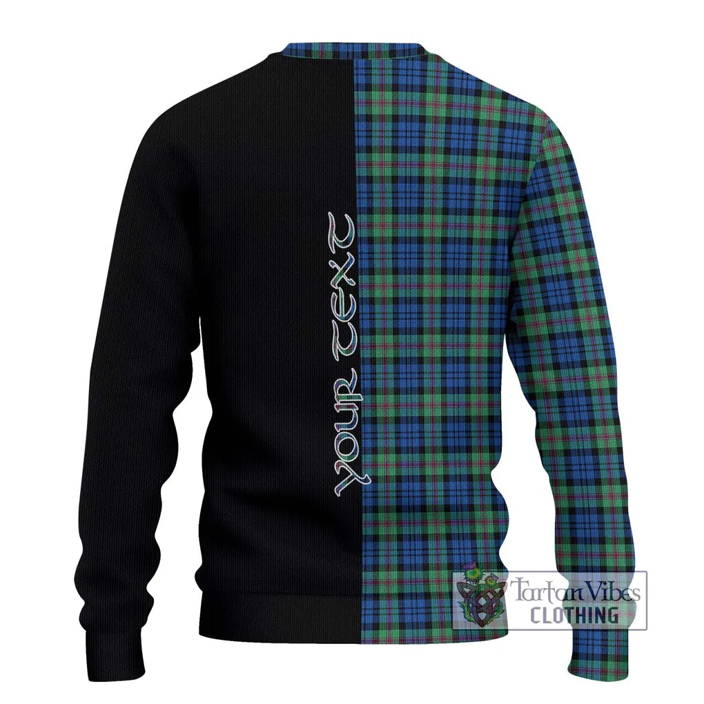 Baird Ancient Tartan Ugly Sweater with Family Crest and Half Of Me Style