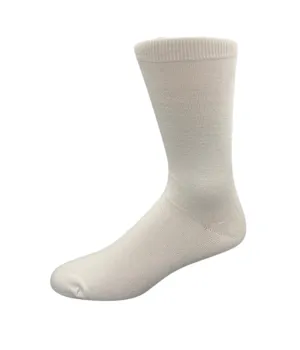 Bamboo Loose Top Socks - White