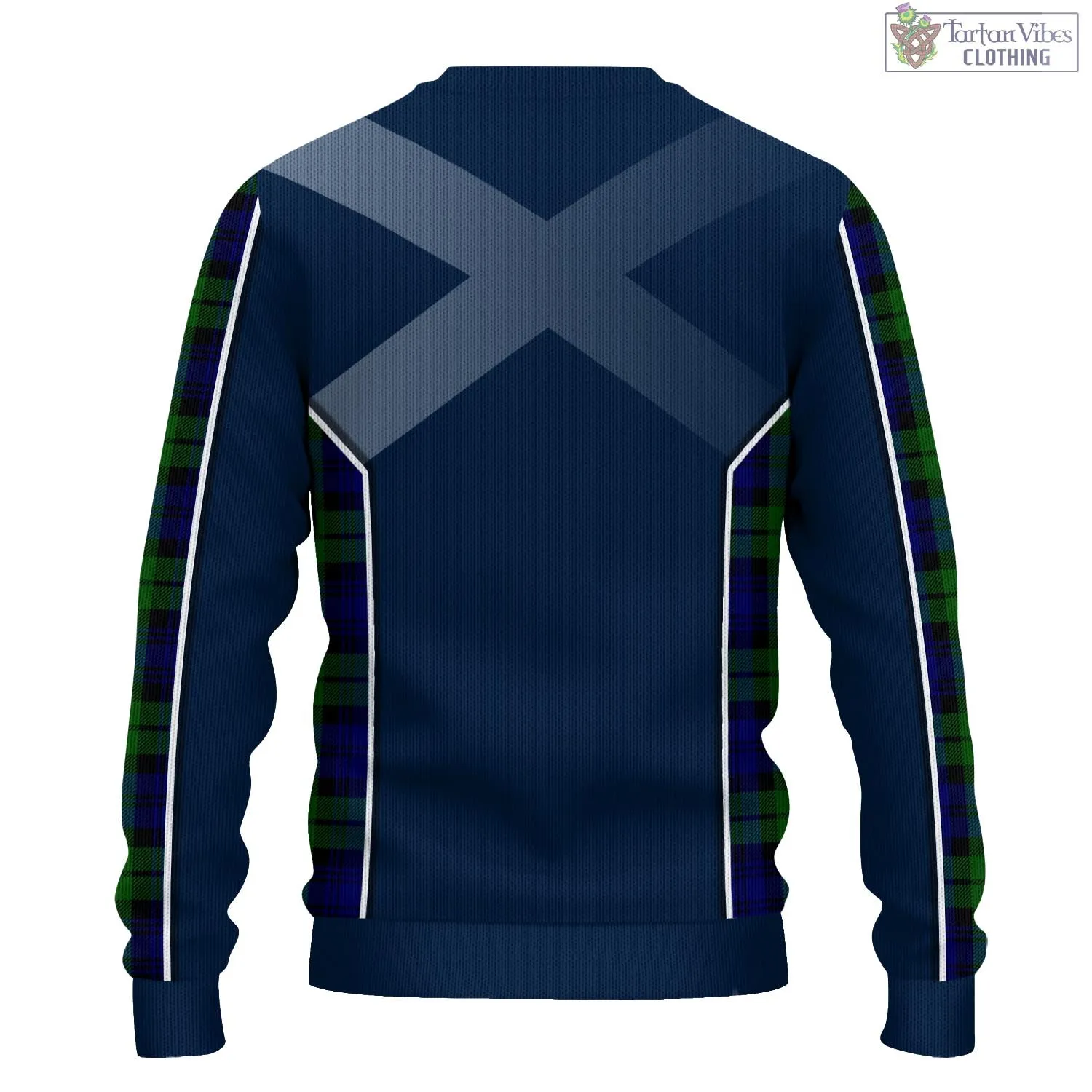 Bannatyne Tartan Knitted Sweatshirt with Family Crest and Scottish Thistle Vibes Sport Style