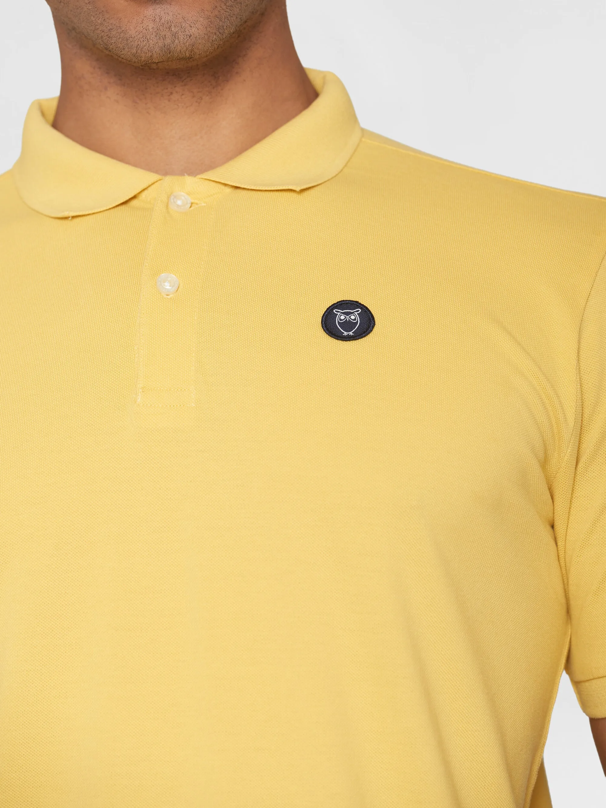 Basic badge polo - Misted Yellow