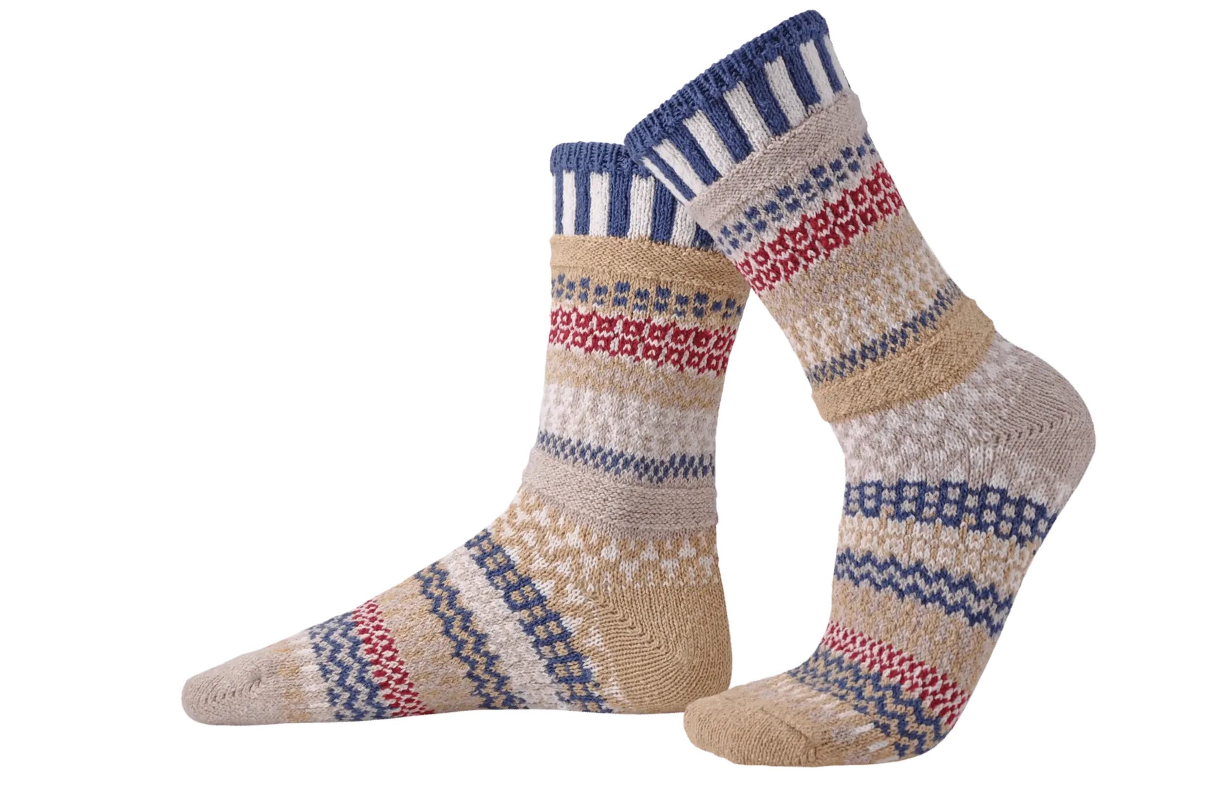 Bateau Mouche Recycled Cotton Crew Socks