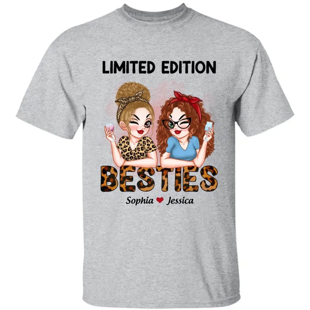 Besties - Limited Edition - Personalized Unisex T-shirt, Hoodie, Sweatshirt