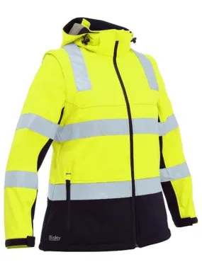 Bisley Taped Women's Hi Vis 3 in 1 Softshell Jacket BJL6078T