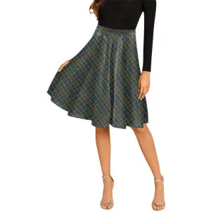 Bisset Tartan Melete Pleated Midi Skirt