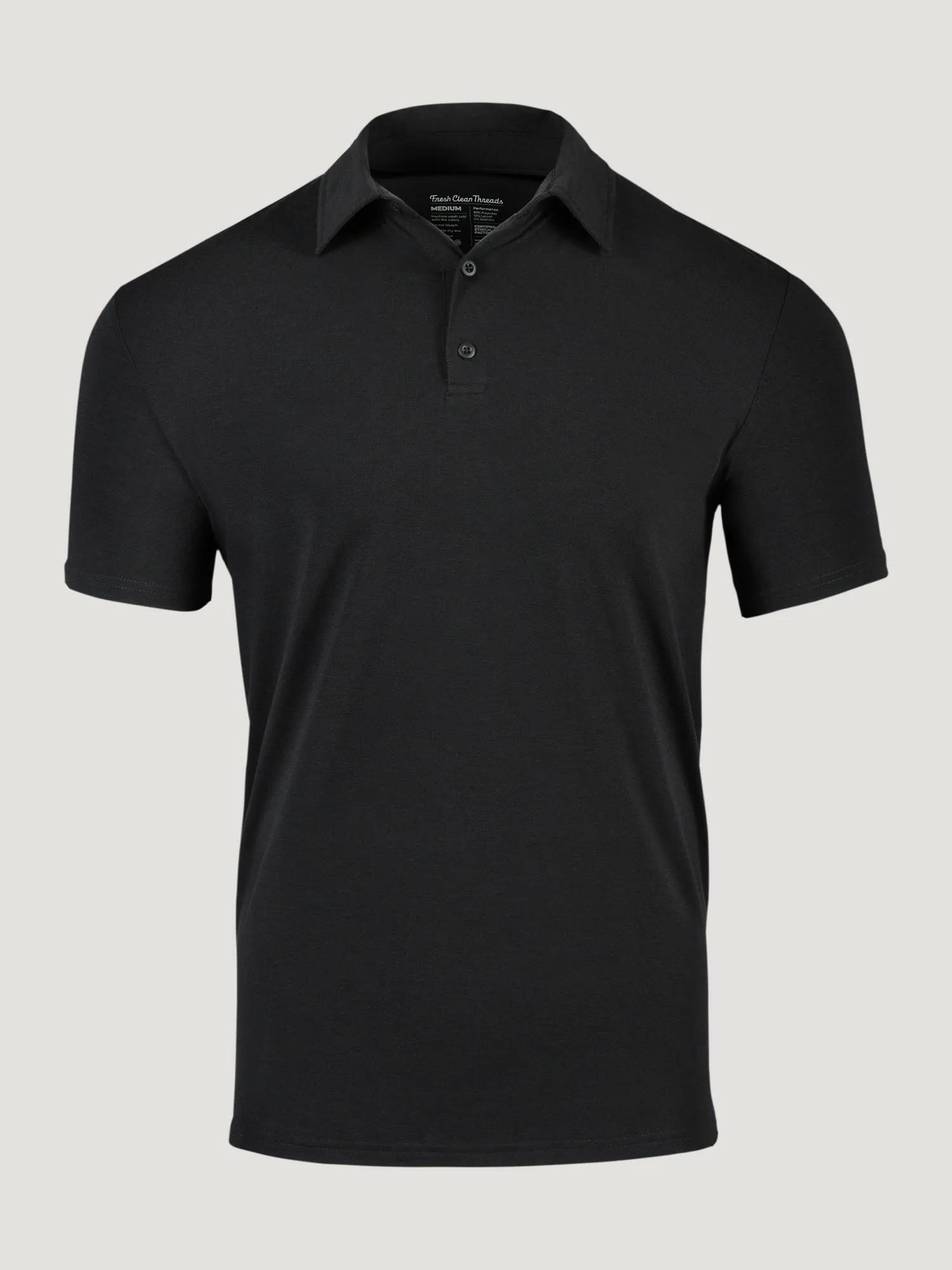 Black Performance Polo