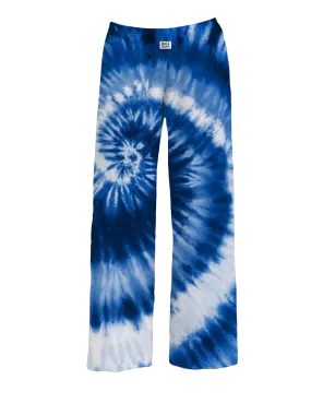 Blue & White Tie Dye Lounge Pants