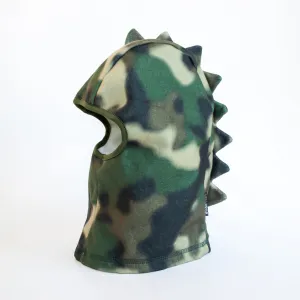 Boy's Watercolor Camo Dino Spike Fleece Balaclava