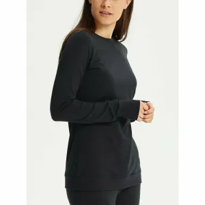 Burton Womens Midweight Base Layer Crew - True Black