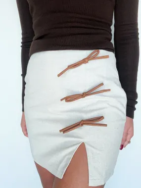 Camille Canvas Mini Skirt