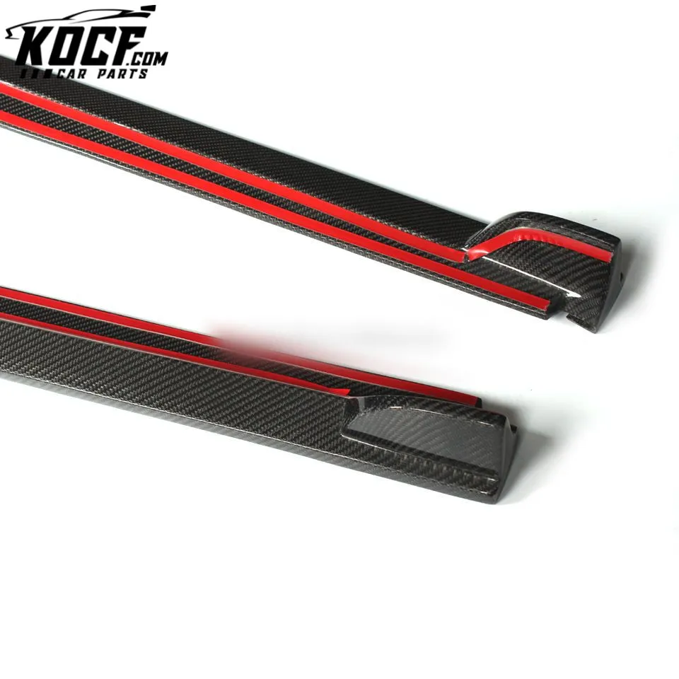 Carbon Fiber Side Skirts Body Kit for VW Polo 2015