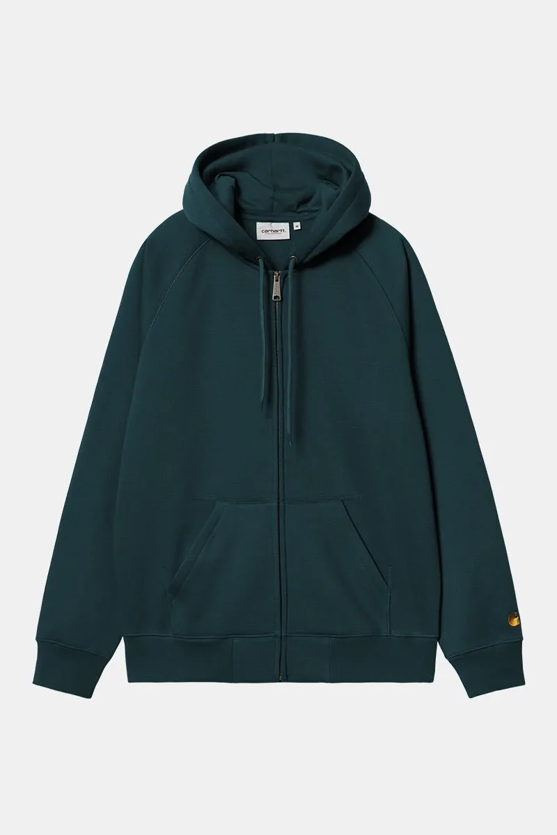 Carhartt WIP Hooded Chase Jacket (Duck Blue/Gold)