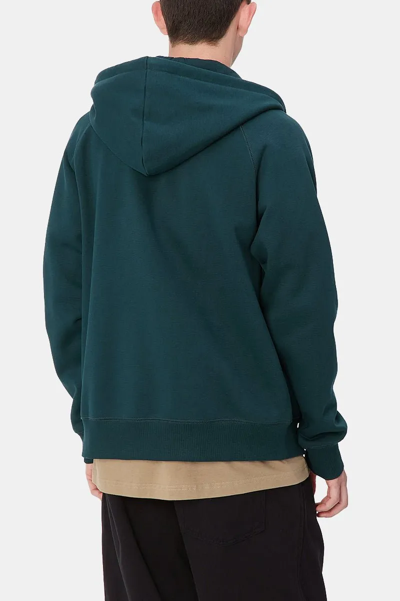 Carhartt WIP Hooded Chase Jacket (Duck Blue/Gold)