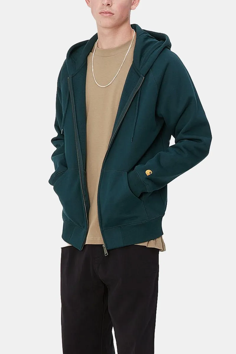 Carhartt WIP Hooded Chase Jacket (Duck Blue/Gold)