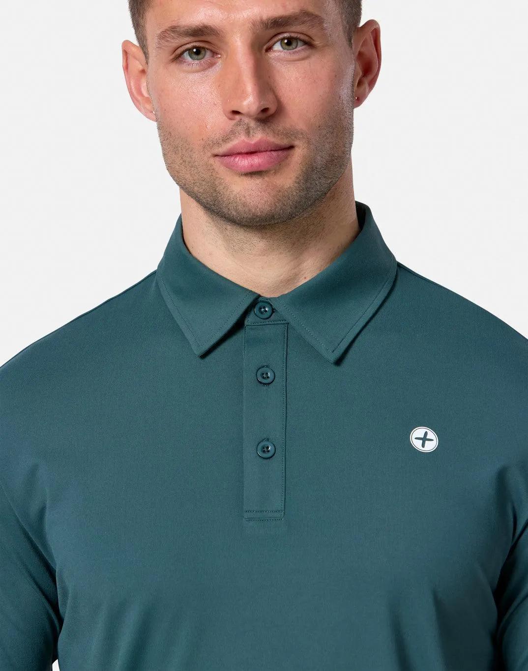 Coffee Polo Tee in Sage