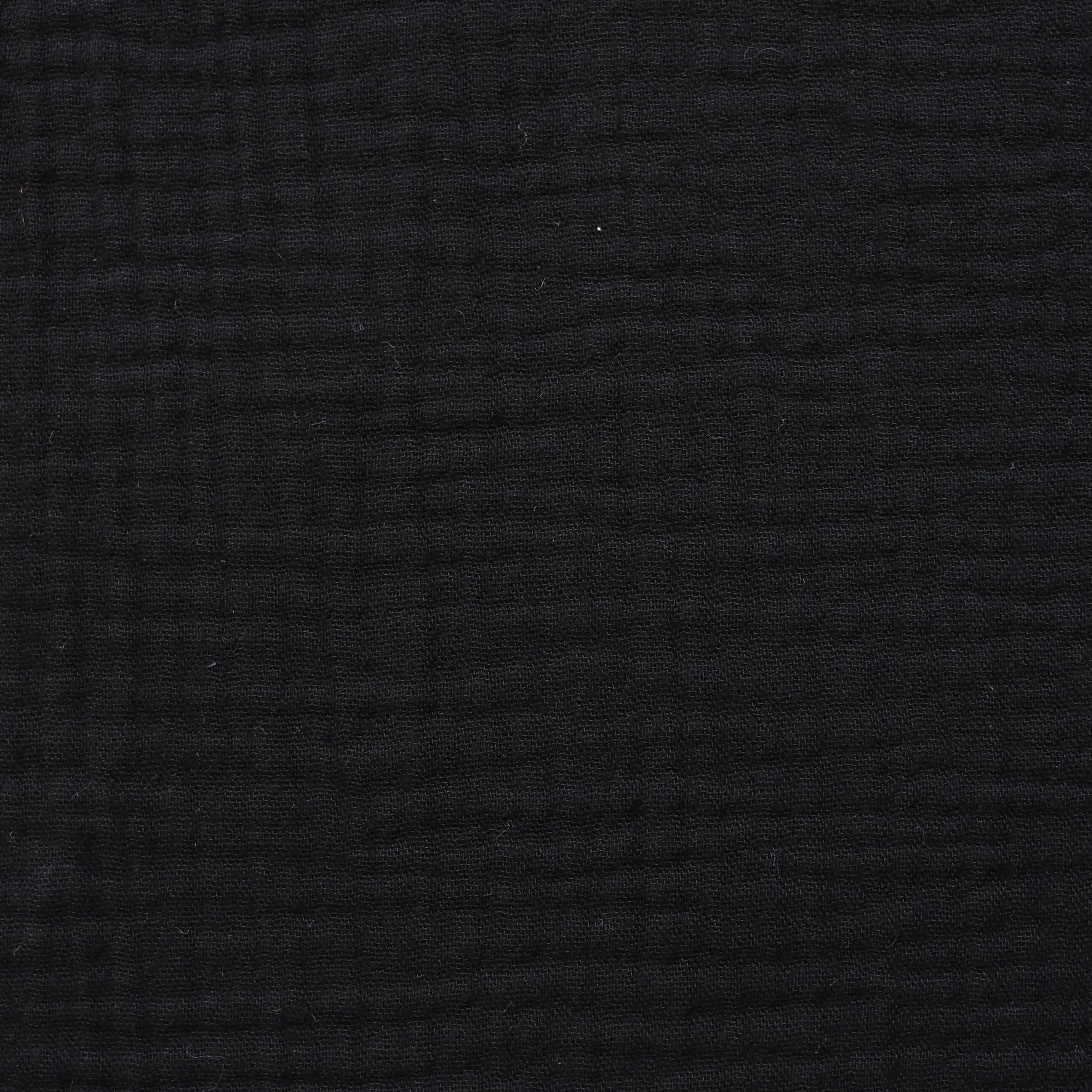 Cotton Double Gauze - Black