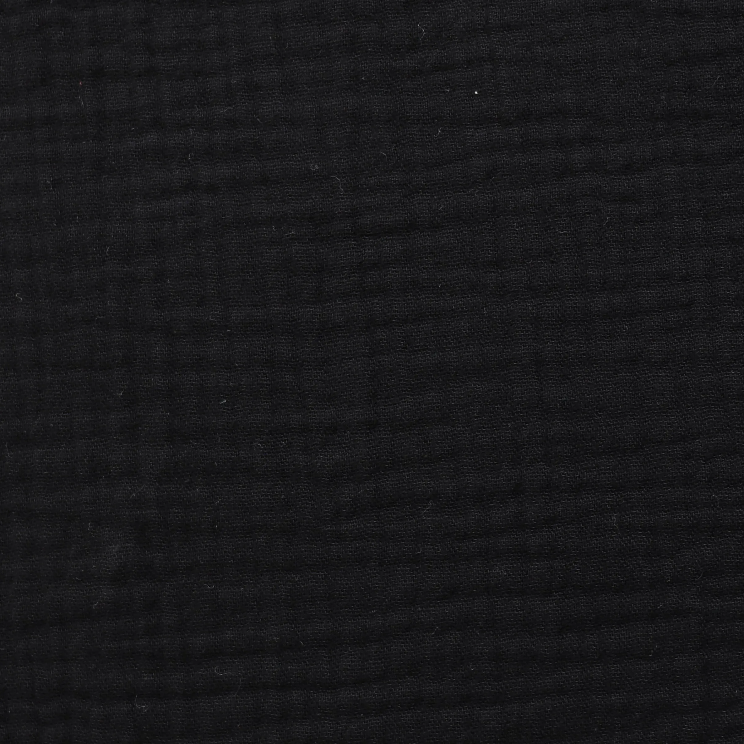 Cotton Double Gauze - Black