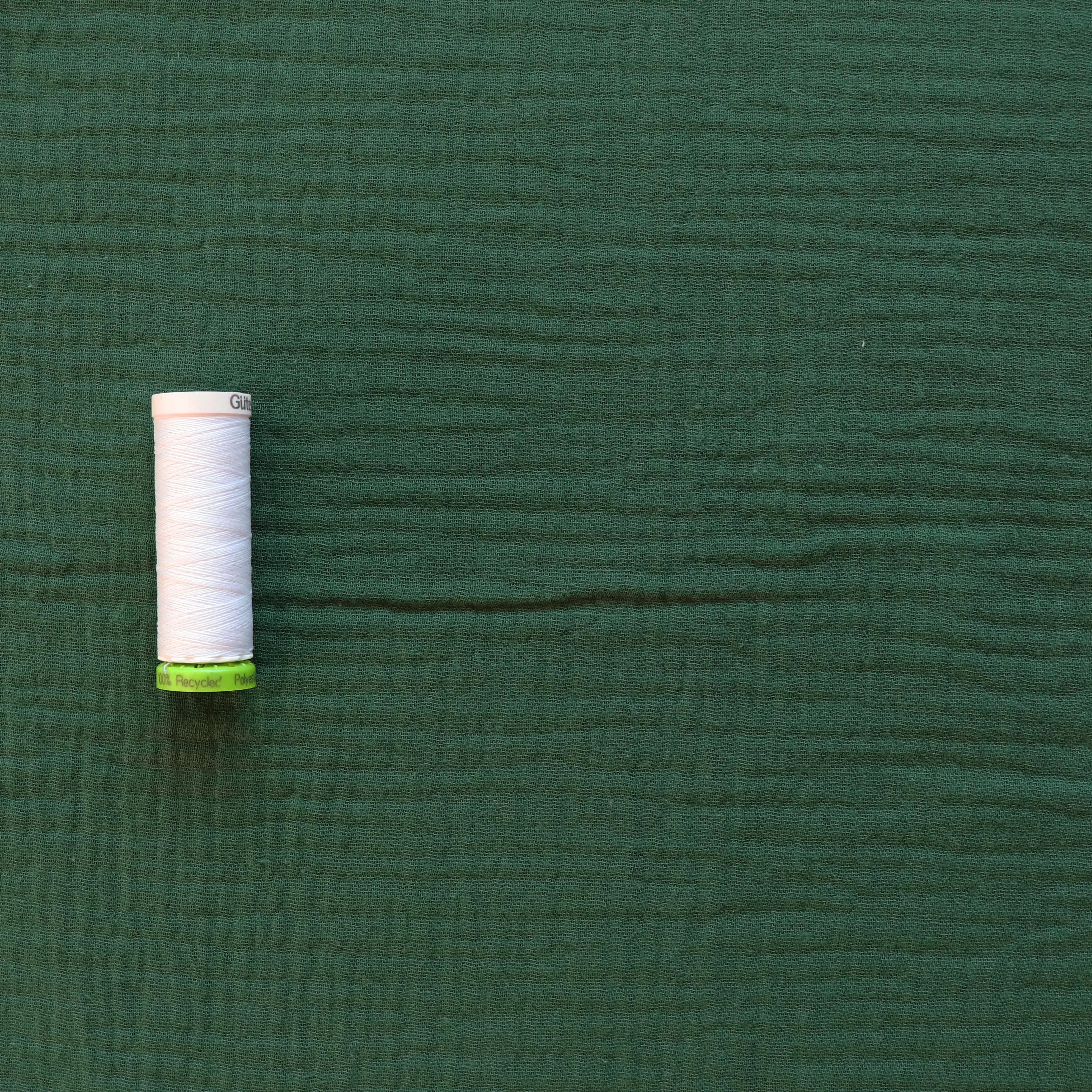 Cotton Double Gauze - Pine Green