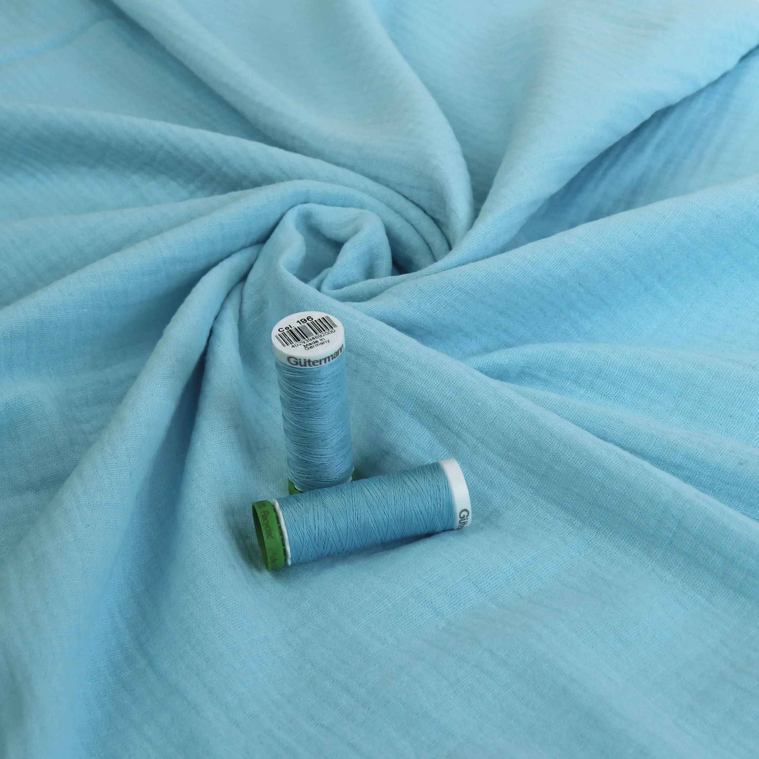 Cotton Double Gauze - Sky Blue