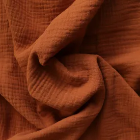 Cotton Double Gauze - Terracotta