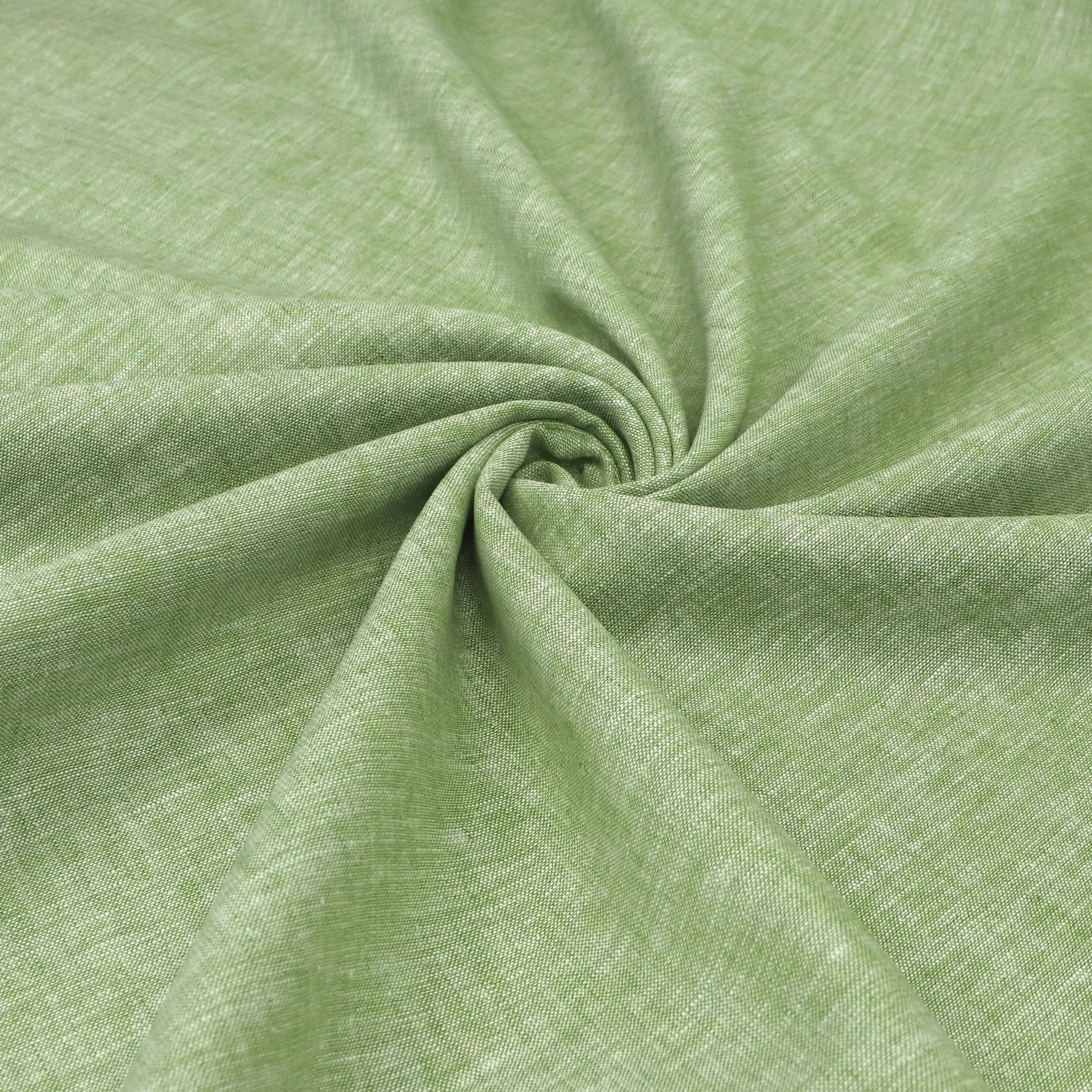 Cotton Linen - Marled Lime Green