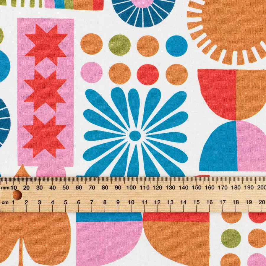 Cotton Sateen - Rainbows - Lisa Congdon For Nerida Hansen - SALE