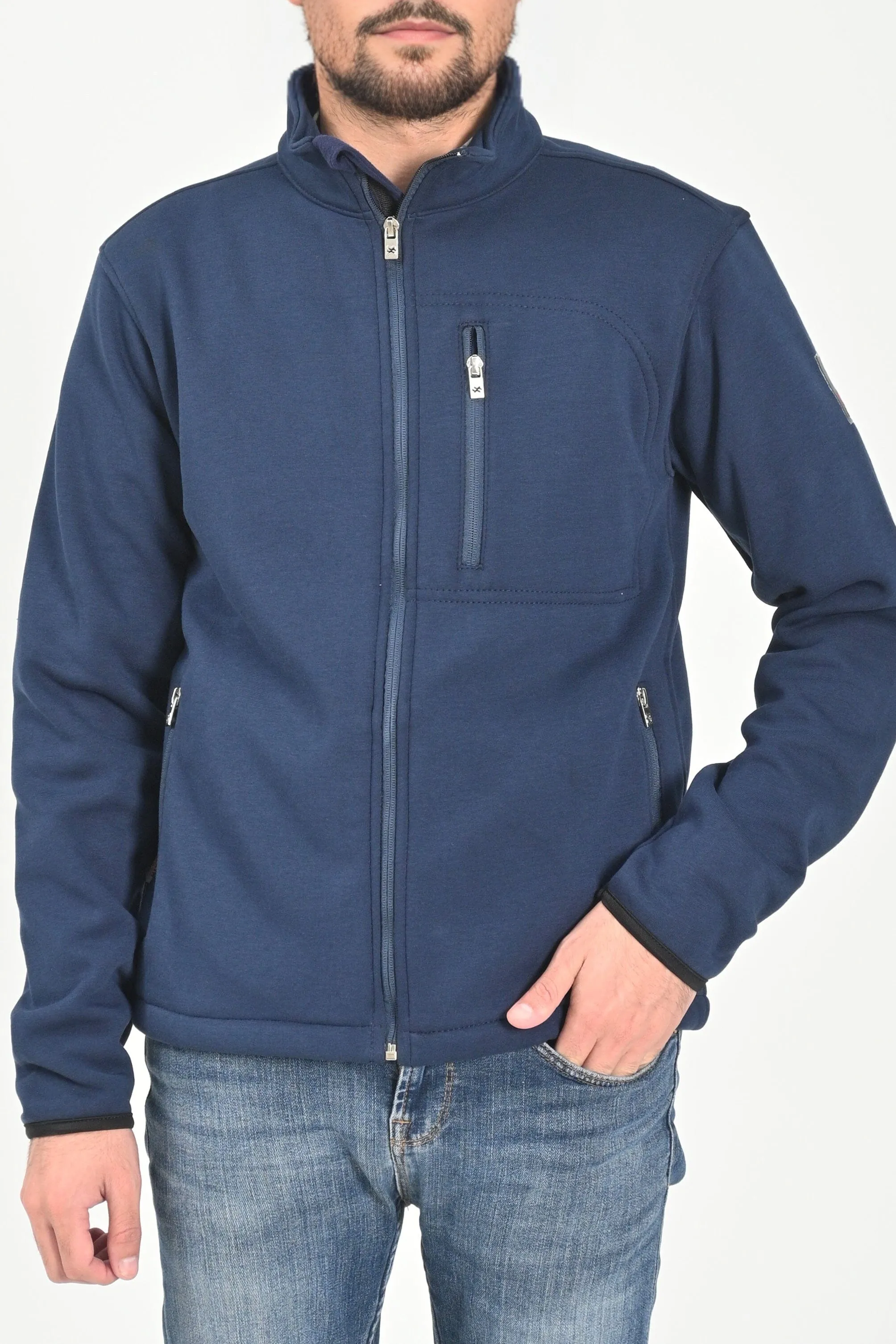 Cut Label Men's Zipper Fleece Jacket