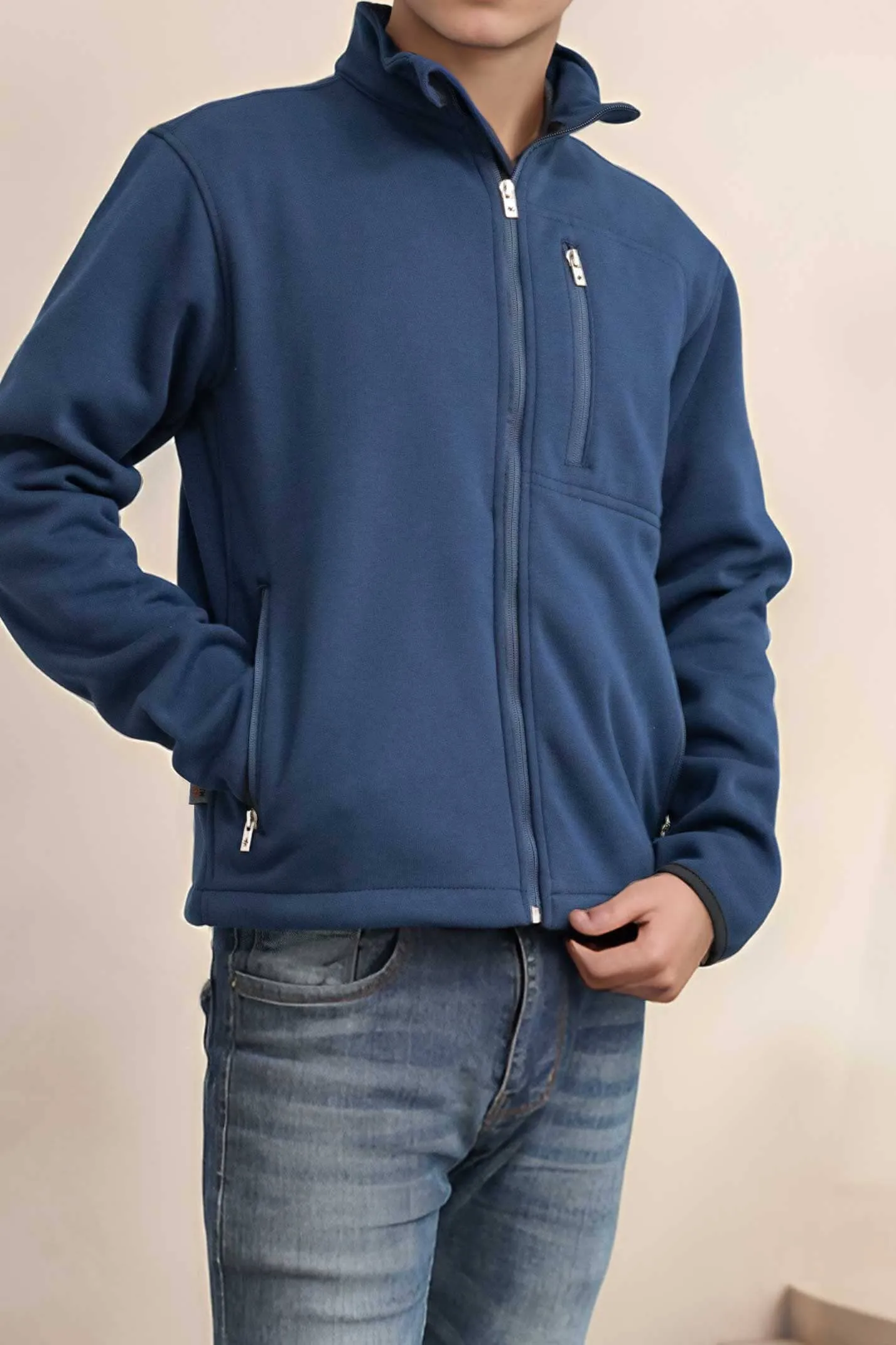 Cut Label Men's Zipper Fleece Jacket