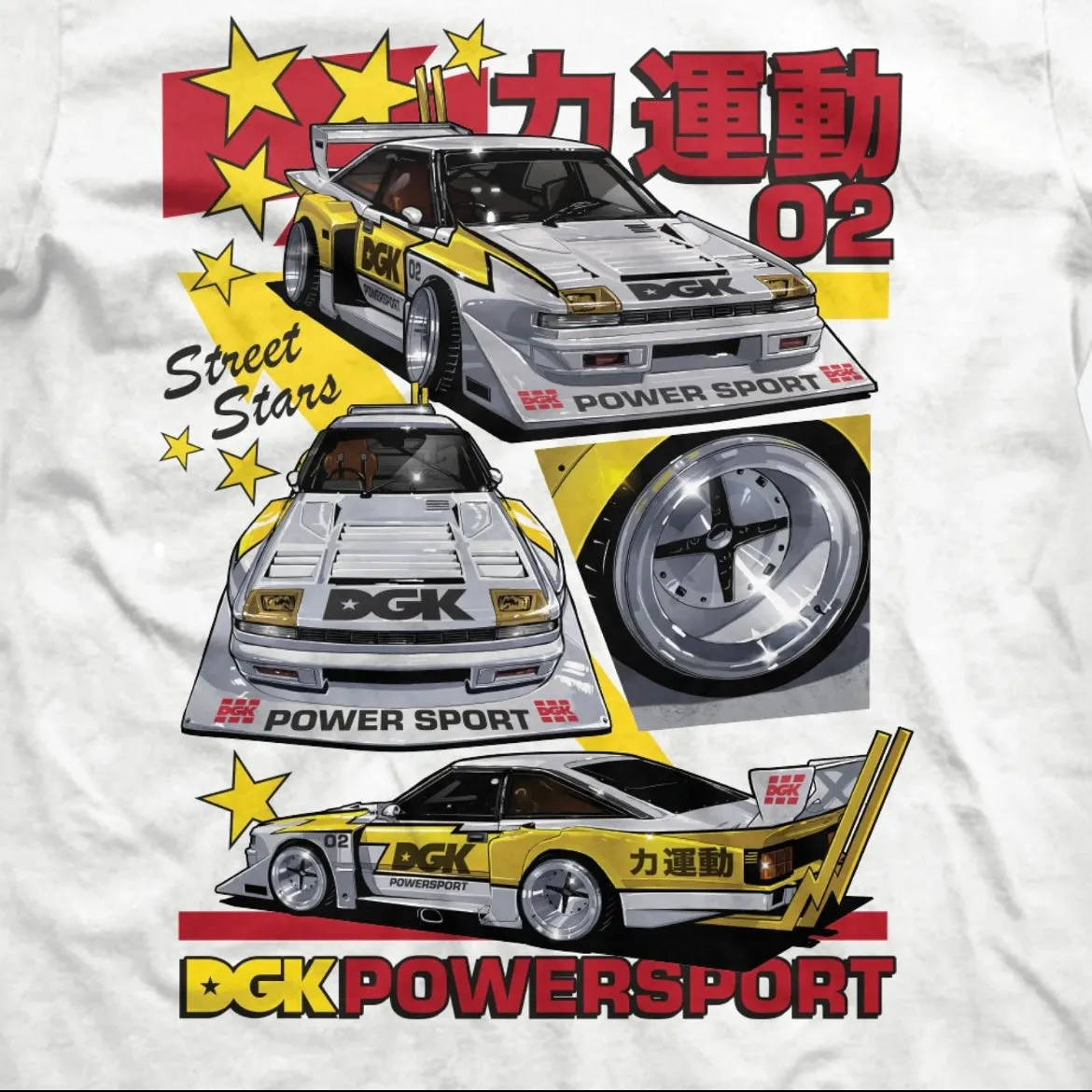 DGK POWERSPORT T-SHIRT WHITE