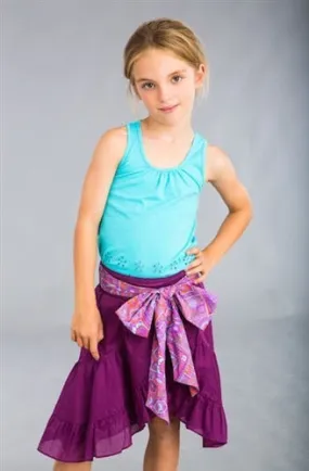 Dimity Bourke Blossom Skirt in purple