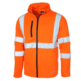 DNC Hi Vis CSR Taped X Back Softshell Jacket(3526)