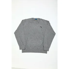 Dress Code Approved Grey V-Neck Sweater